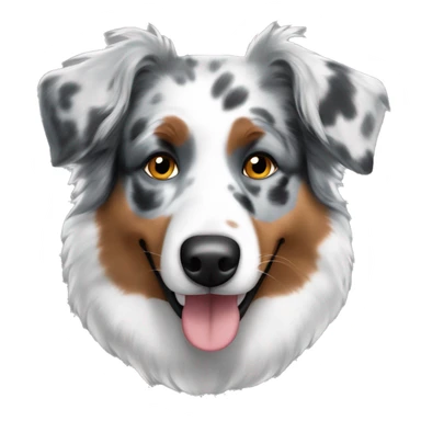 Australian shepherd dog blue merle  sticker