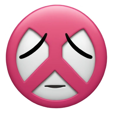 Kiss face with peace sign  sticker