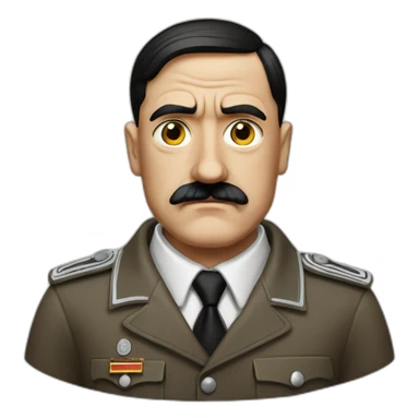 Hitler avec une tête choquée sticker