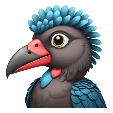 Umbrella bird sticker