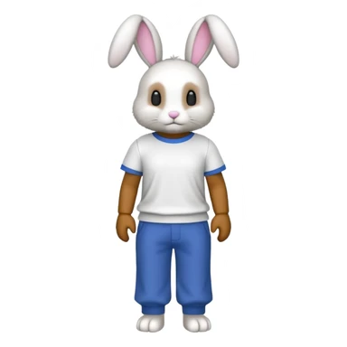Make a bunny with classic roblox sticker