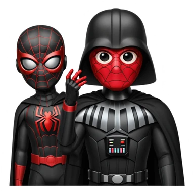 spider mam de darth veder sticker