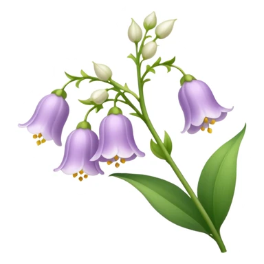 Light purple lily of the valley  sticker