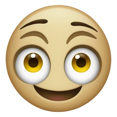 Eye roll smile emoji sticker