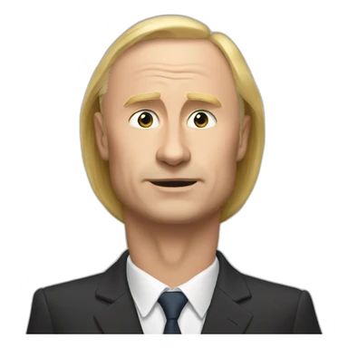 Putin seat on bear sticker