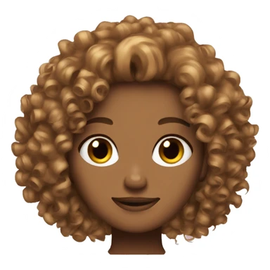 My best friend curly light brown hair  sticker
