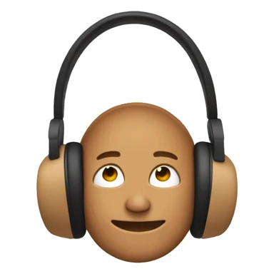 Tan beats headphones sticker