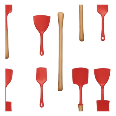 red shovel wearing a dress sticker