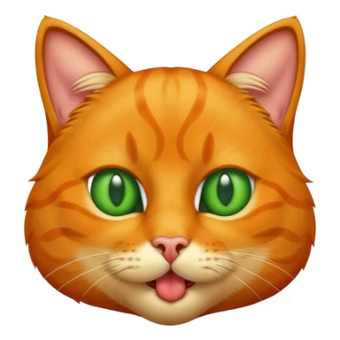 um gato laranja curioso mostrando a lingua sticker