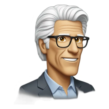 jaunty-walking-ted-danson sticker