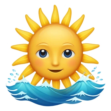 sun and ocean sticker