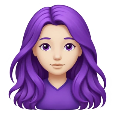 Purple girl sticker