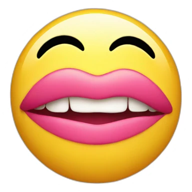kiss smiley sticker