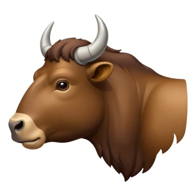 D’un taureau très musclé de profil sticker