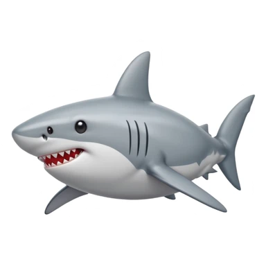 shark with heart eyes sticker