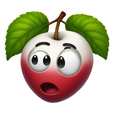 Kissing cherry sticker