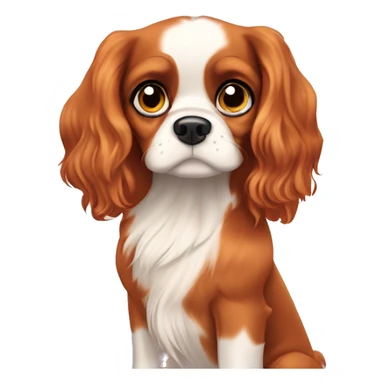 Cavalier King Charles spaniel watching winx club  sticker
