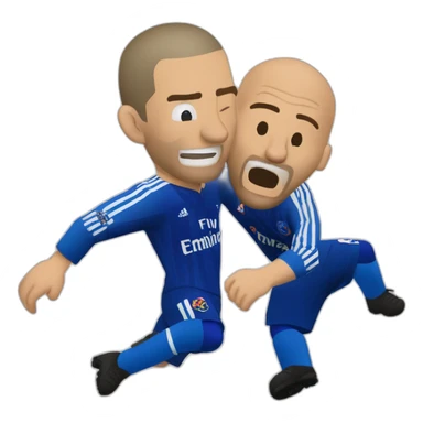 zinedine zidane headbutting materazzi sticker
