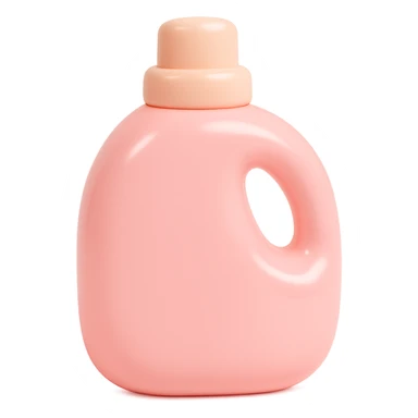 Show a close-up of the vinyl figure style detergent bottle, emphasizing the glossy vinyl texture and playful details sticker