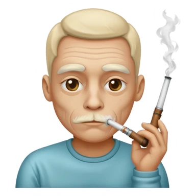 Emoji smoking meth pipe sticker