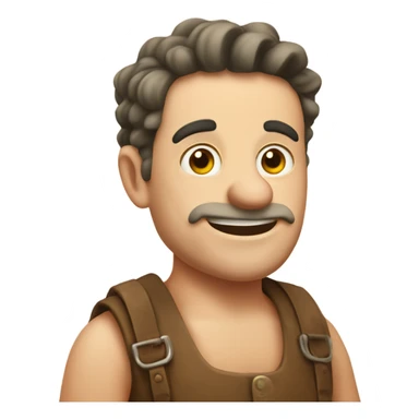 funny french guy who a is a pigman  sticker