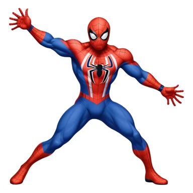 Huge muscle Spider-Man wearing a USA hockey jersey sticker