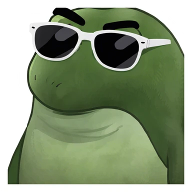 Penguin with sunglasses sticker