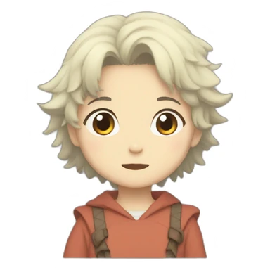 studio ghibli cute character sticker