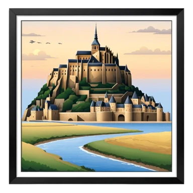 mont saint michel sticker