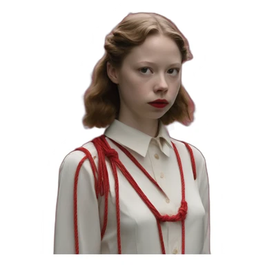 mia goth suspiria red rope costume sticker