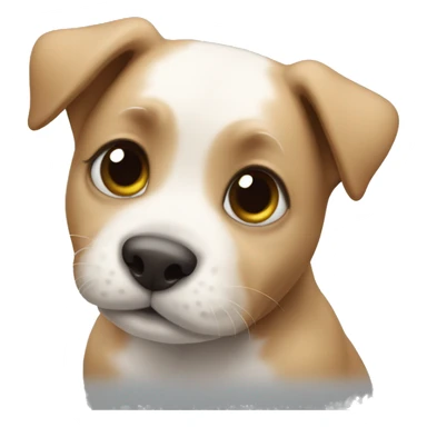 Puppy sending a kiss sticker