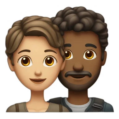 Homme et femme sticker