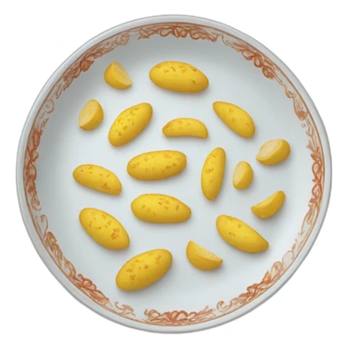 a plate with ukrainian vareniks sticker