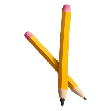 Pencil beside paper sticker