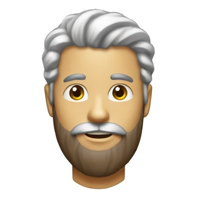 Man with beard offering American nuts Icream  sticker