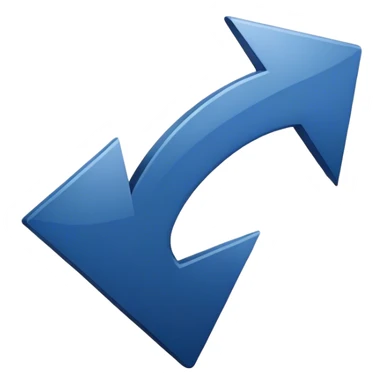 dark blue 
"top" icon with an up arrow sticker