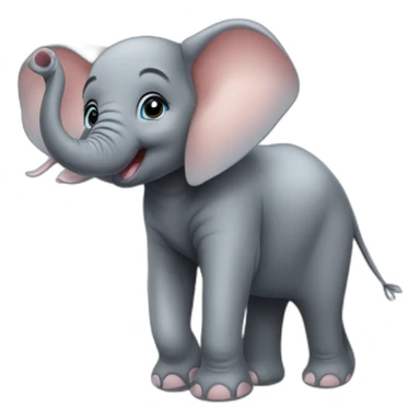 Baby Elephant in a mall sticker