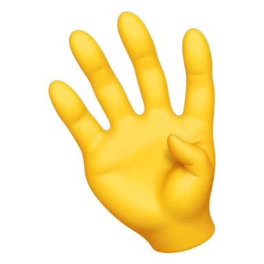 Just like the yellow hand emoji but its imitating a duck sticker