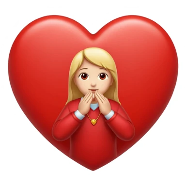 Love heart prayer sticker