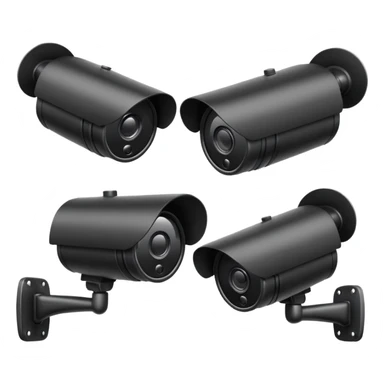 5 CCTV cameras  sticker