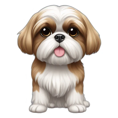 Dog American Shih Tzu full-body sticker