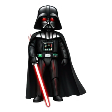 Dark Vador avec son sabre laser rouge e sticker