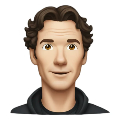 benedict cumberbatch wiht makbook sticker