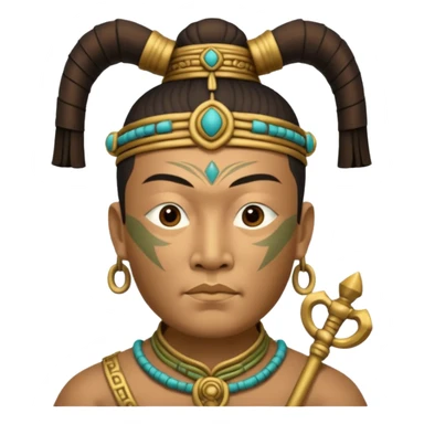 sanxingdui man from Xia, Shang, and Zhou dynasties doing 12 different things sticker