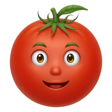 Eine Tomate mit Gesicht Hände Füße  sticker