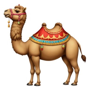 Vintage Arabian circus camel sticker