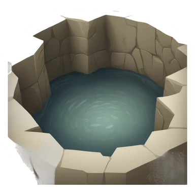 medieval stone quary pit sticker