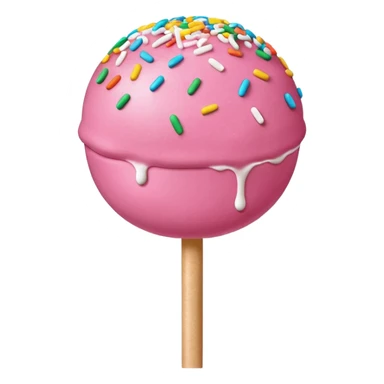 pink cake pop sticker