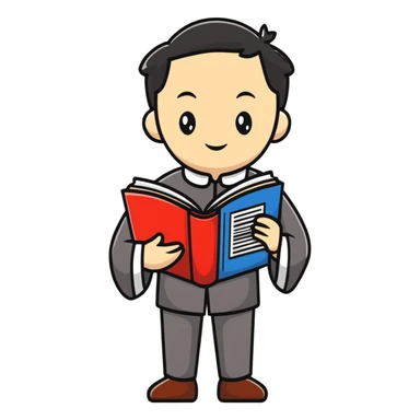 Victorian scholar with Chinese-English dictionary sticker