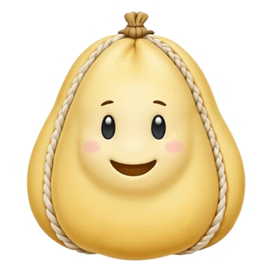 La forma del caciocavallo è tipicamente a sacchetto con una strozzatura e una "testina" sticker